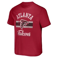 Collection NFL x Darius Rucker pour hommes par Fanatics T-shirt à rayures rouge des Falcons d'Atlanta