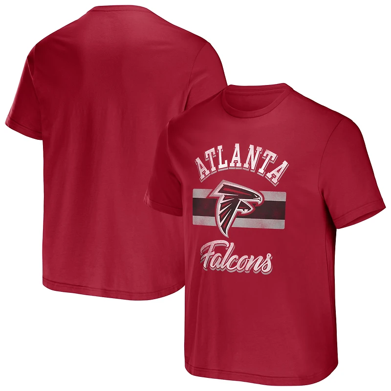 Collection NFL x Darius Rucker pour hommes par Fanatics T-shirt à rayures rouge des Falcons d'Atlanta