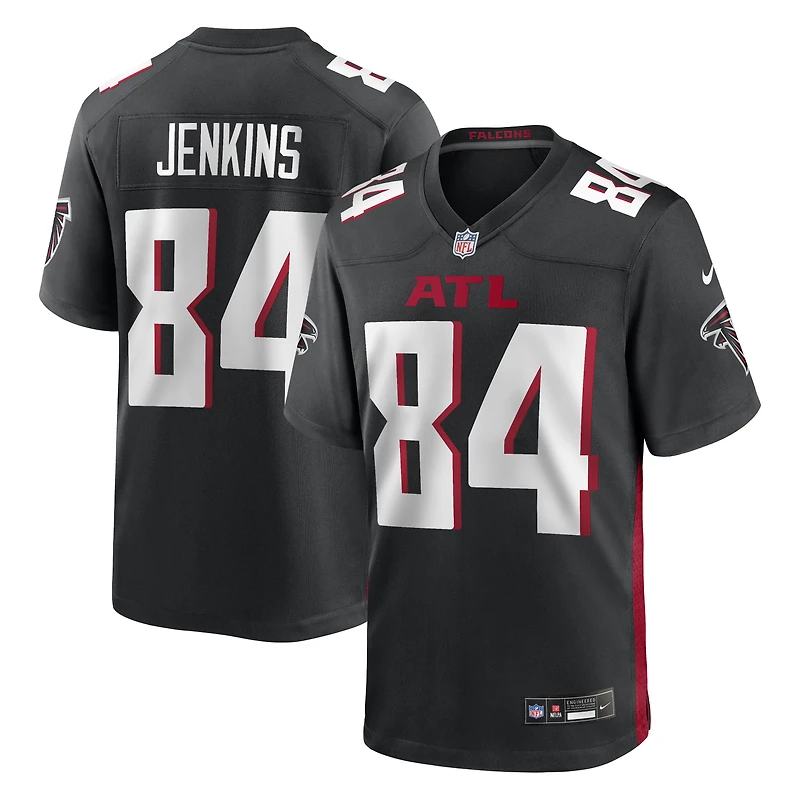 Maillot de joueur retraité Nike Alfred Jenkins des Atlanta Falcons pour homme, noir