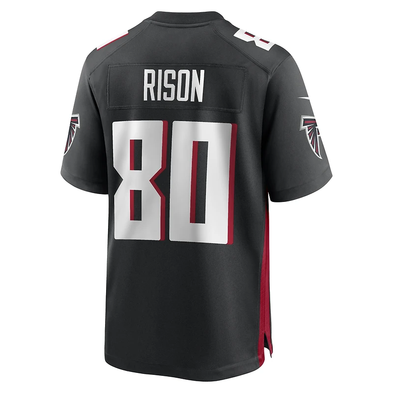 Men's Nike Andre Rison Black Atlanta Falcons Game Retired Player Jersey