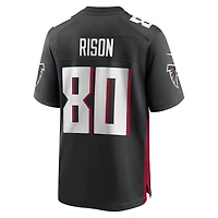Men's Nike Andre Rison Black Atlanta Falcons Game Retired Player Jersey