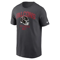 T-shirt Nike Anthracite Atlanta Falcons Essential Helmet pour homme