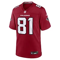 Men's Nike Austin Hooper  Red Atlanta Falcons Team Game Jersey