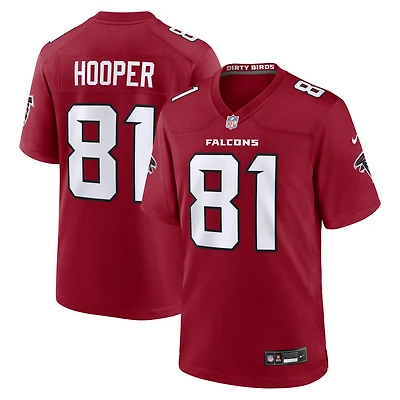 Men's Nike Austin Hooper  Red Atlanta Falcons Team Game Jersey