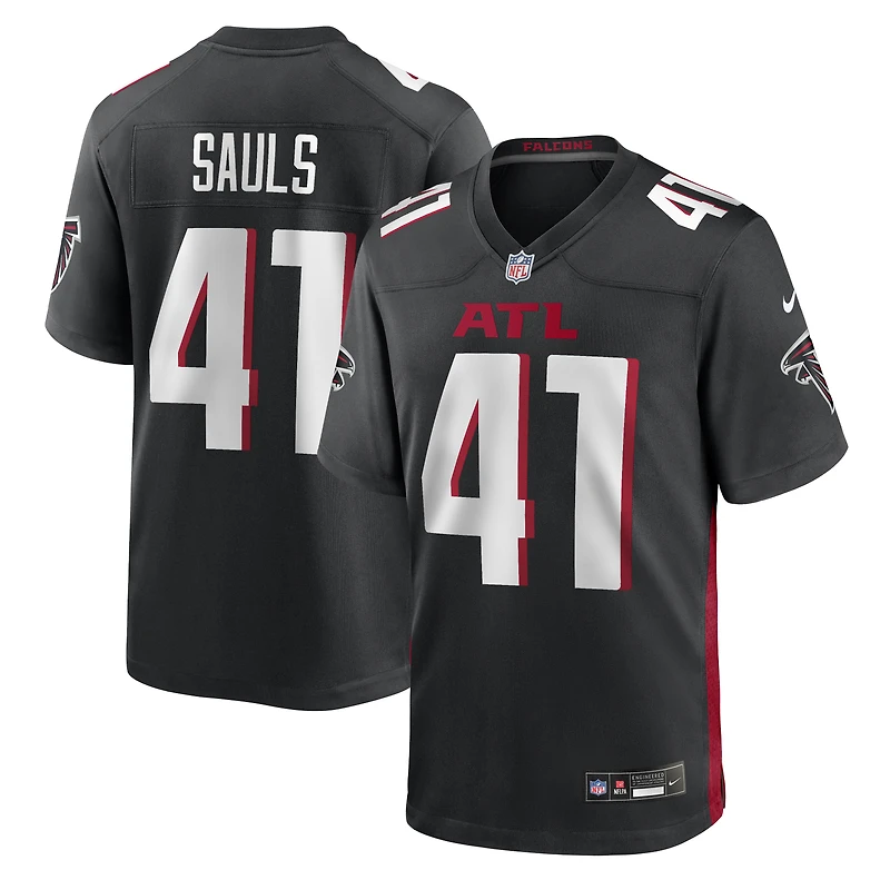 Maillot Nike Ben Sauls noir pour homme des Atlanta Falcons