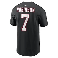 Men's Nike Bijan Robinson Red Atlanta Falcons Name & Number T-Shirt