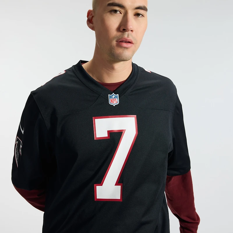 Men's Nike Bijan Robinson Black Atlanta Falcons Throwback Game Jersey