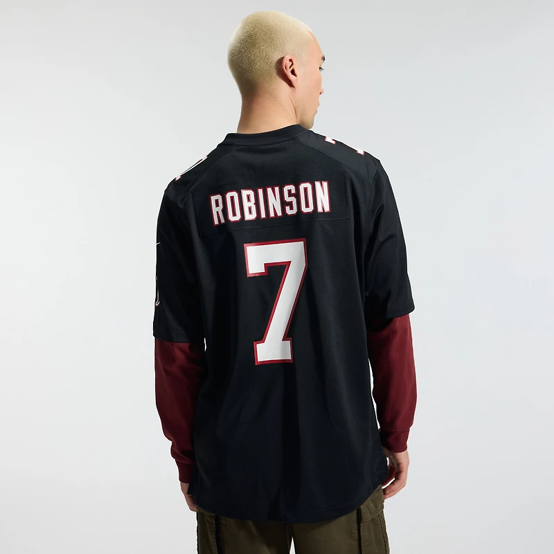 Men's Nike Bijan Robinson Black Atlanta Falcons Throwback Game Jersey