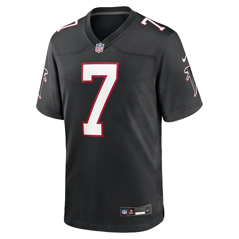 Men's Nike Bijan Robinson Black Atlanta Falcons Throwback Game Jersey