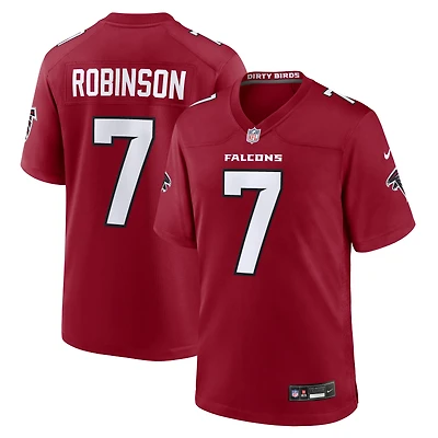 Maillot de match Nike Bijan Robinson rouge des Falcons d'Atlanta pour homme