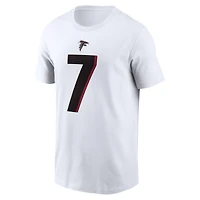 Men's Nike Bijan Robinson Black Atlanta Falcons  Player Name & Number T-Shirt