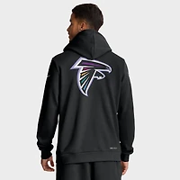 Men's Nike Black Atlanta Falcons 2025 NFL Crucial Catch Sideline Standard Issue Dri-FIT Hoodie