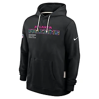 Men's Nike Black Atlanta Falcons 2025 NFL Crucial Catch Sideline Standard Issue Dri-FIT Hoodie