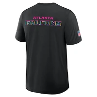 T-shirt Nike noir Atlanta Falcons 2025 NFL Crucial Catch Tri-Blend Dri-FIT pour homme