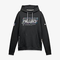 Men's Nike Black Atlanta Falcons 2026 NFL Crucial Catch Sideline Standard Issue Dri-FIT Pullover Hoodie