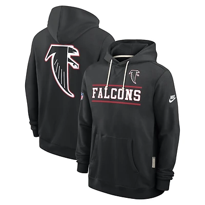 Sweat à capuche Nike Atlanta Falcons Alt Sideline Standard Issue Dri-FIT noir pour homme