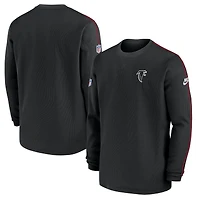 Men's Nike Black Atlanta Falcons Alternate Logo Coach Long Sleeve Top