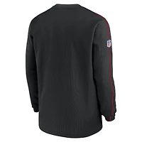 Men's Nike Black Atlanta Falcons Alternate Logo Coach Long Sleeve Top