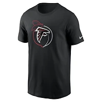 T-shirt Nike Atlanta Falcons Essential Local Phrase pour homme - Noir