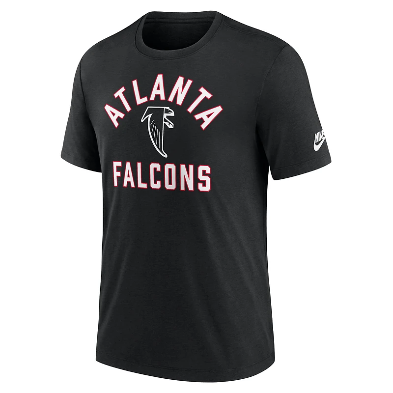 Men's Nike Black Atlanta Falcons Favorable Timeline Tri-Blend T-Shirt