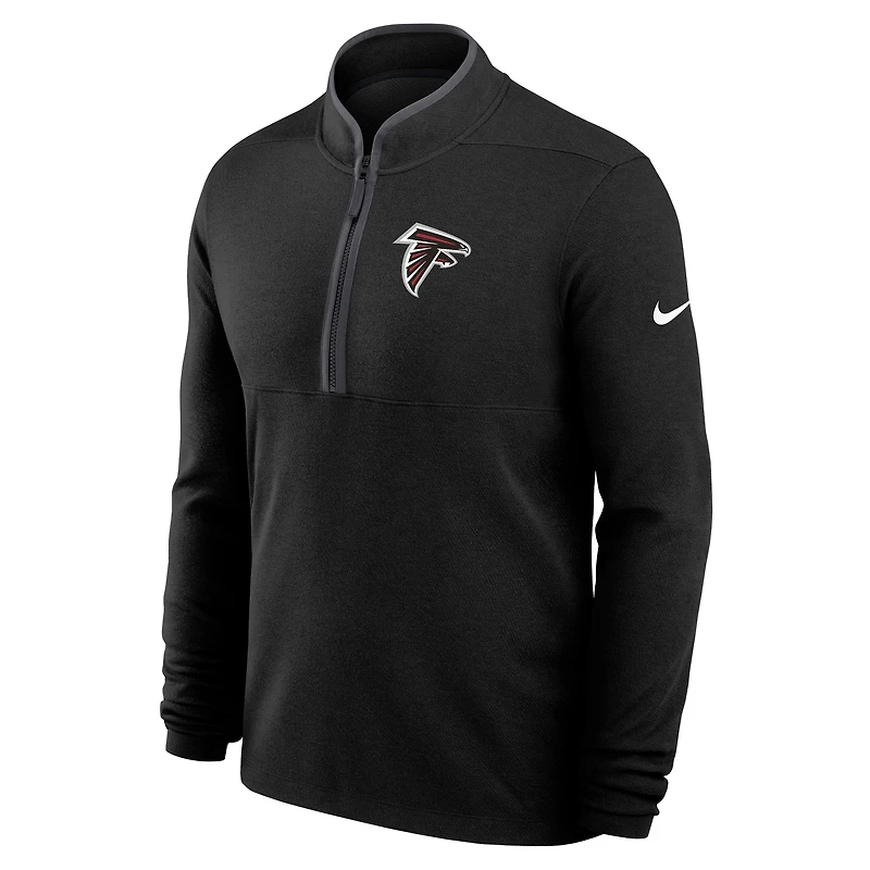 Pull léger Nike Atlanta Falcons Victory Dri-FIT demi-zippé pour homme, noir