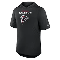 T-shirt à capuche Nike noir Atlanta Falcons Lockup Tri-Blend pour homme