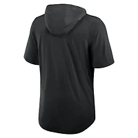 T-shirt à capuche Nike noir Atlanta Falcons Lockup Tri-Blend pour homme
