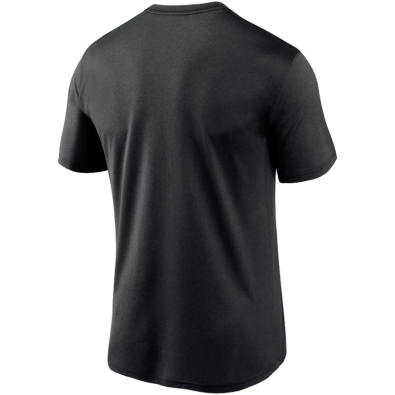 T-shirt de performance Nike Essential Legend noir pour homme, logo Atlanta Falcons