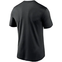 T-shirt de performance Nike Essential Legend noir pour homme, logo Atlanta Falcons
