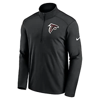 Veste Nike noire à demi-zip pour homme avec logo Pacer Performance des Falcons d'Atlanta