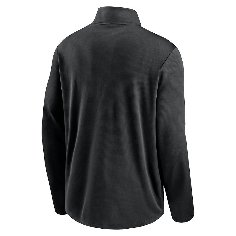 Veste Nike noire à demi-zip pour homme avec logo Pacer Performance des Falcons d'Atlanta