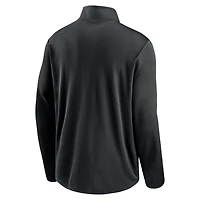 Veste Nike noire à demi-zip pour homme avec logo Pacer Performance des Falcons d'Atlanta