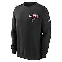 Sweat-shirt en molleton Nike Atlanta Falcons Primetime Club noir pour homme