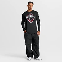 T-shirt Nike noir à manches longues Atlanta Falcons Primetime Legend Icon Performance pour homme