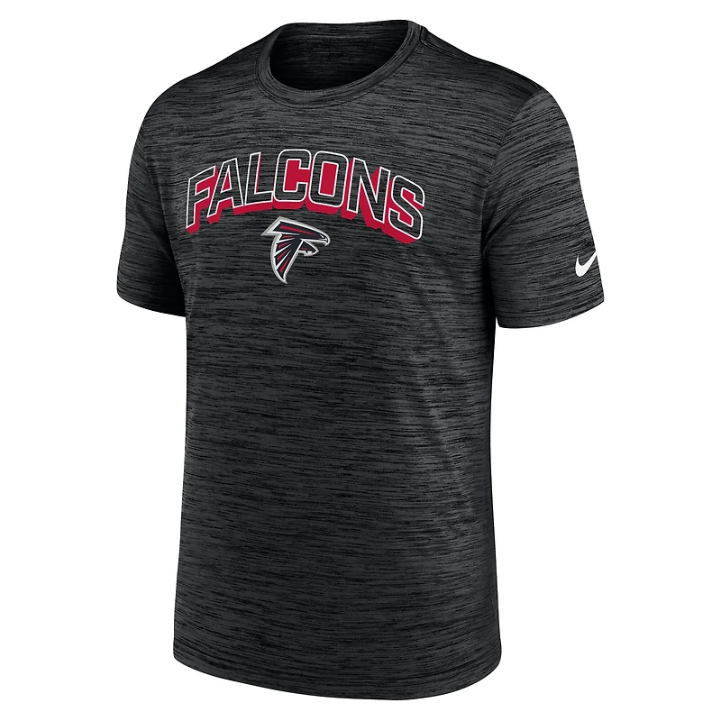 T-shirt Nike Velocity Performance noir pour homme des Falcons d'Atlanta