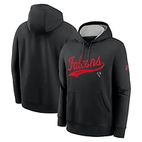 Sweat à capuche Nike Atlanta Falcons Rewind Club Logo pour homme, noir