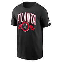 Men's Nike Black Atlanta Falcons Rewind Front and Back Hit Essential T-Shirt