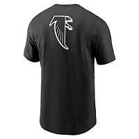 Men's Nike Black Atlanta Falcons Rewind Front and Back Hit Essential T-Shirt
