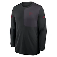 Men's Nike Black Atlanta Falcons Sideline Coach UV Dri-FIT Long Sleeve Shirt