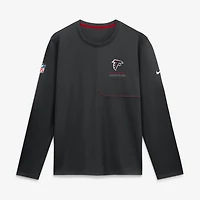 Men's Nike  Black Atlanta Falcons Sideline Coaches UV Dri-FIT Long Sleeve Shirt