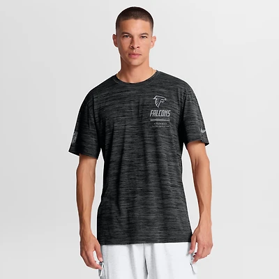 Men's Nike Black Atlanta Falcons Sideline Double Covered Dri-FIT Velocity T-Shirt