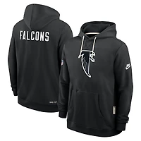 Sweat à capuche Nike Atlanta Falcons Sideline Standard Issue Alt 2 Dri-FIT noir pour homme