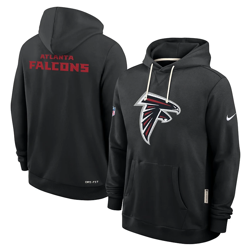 Men's Nike Black Atlanta Falcons Sideline Standard Issue Initial Home Dri-FIT Hoodie