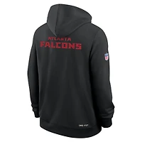 Men's Nike Black Atlanta Falcons Sideline Standard Issue Initial Home Dri-FIT Hoodie