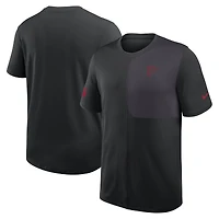 Men's Nike Black Atlanta Falcons Sideline UV Dri-Fit Coach Shirt