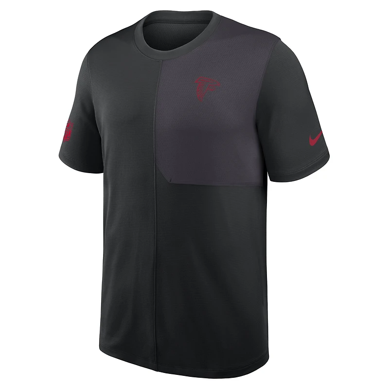 Men's Nike Black Atlanta Falcons Sideline UV Performance Coach Shirt