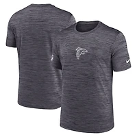 T-shirt Nike noir Atlanta Falcons Sideline Velocity Dri-FIT pour homme