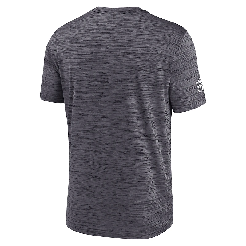 T-shirt Nike noir Atlanta Falcons Sideline Velocity Dri-FIT pour homme