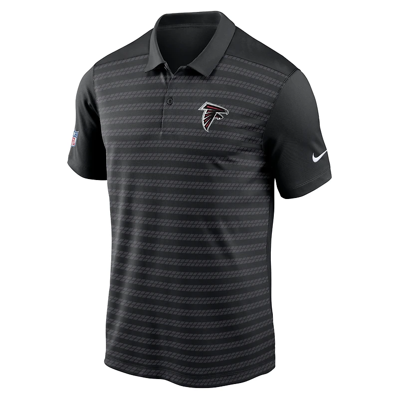 Polo Nike noir Atlanta Falcons Sideline Victory Dri-FIT pour homme