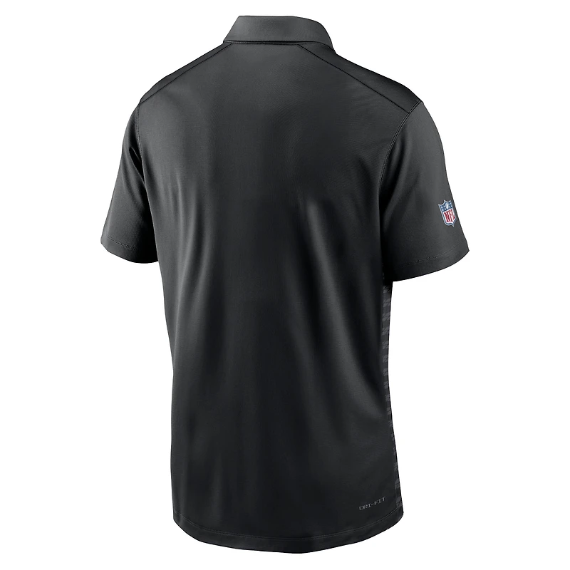 Polo Nike noir Atlanta Falcons Sideline Victory Dri-FIT pour homme